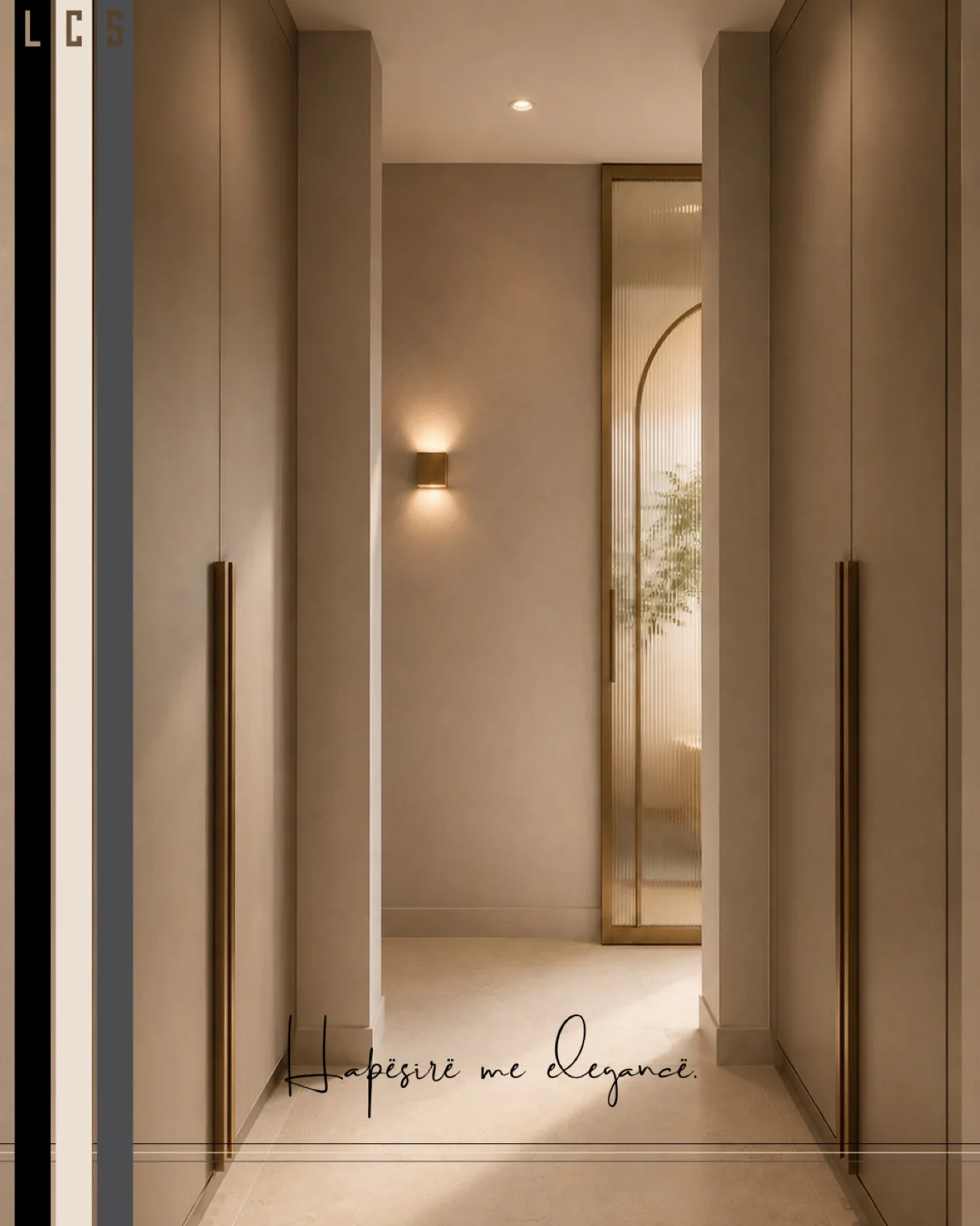 Korridor garderobe me dyer elegante